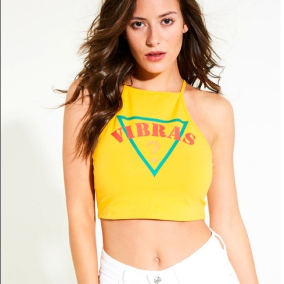 New GUESS x J BALVIN Vibras Cropped Tank Top - Picture 1 of 4